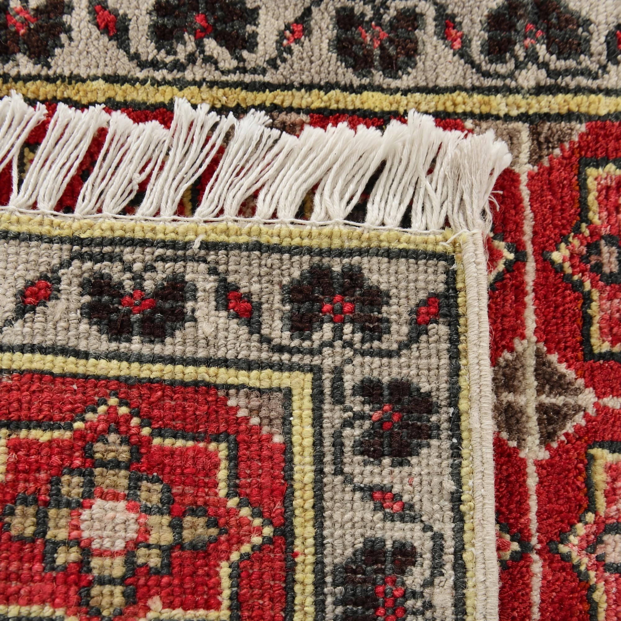 45cm x 60cm Hand Knotted Modern Ziegler Rug