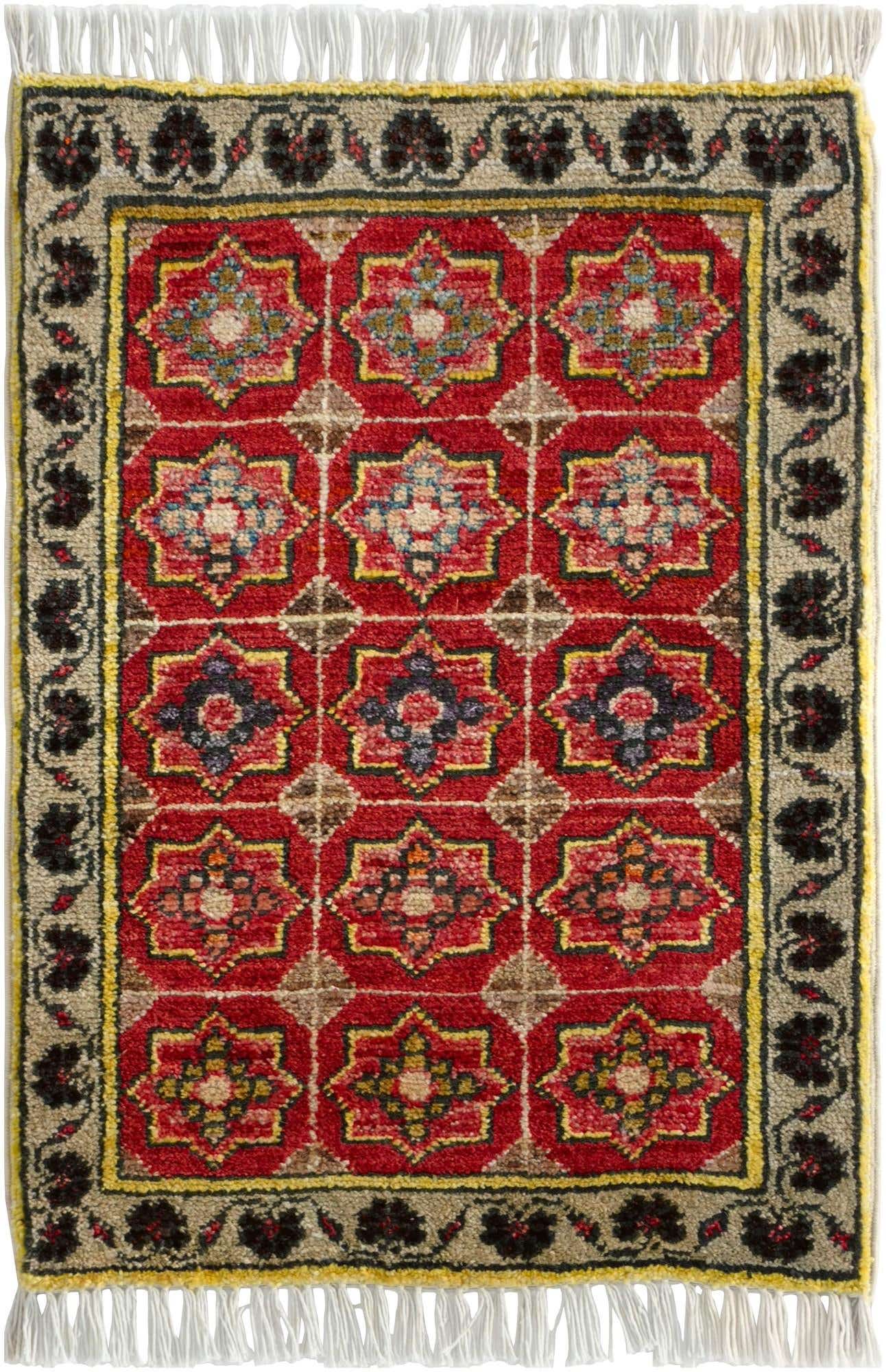 1' 5 x 2' Hand Knotted Modern Ziegler Rug