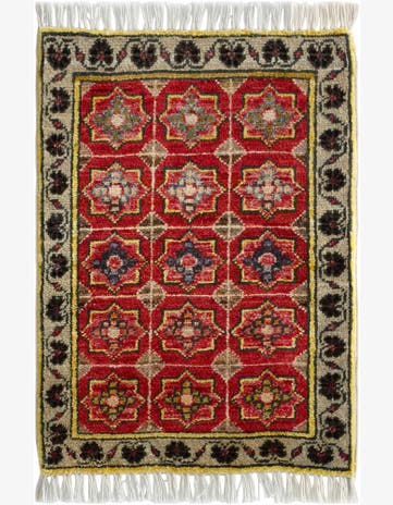 1' 5 x 2' Hand Knotted Modern Ziegler Rug
