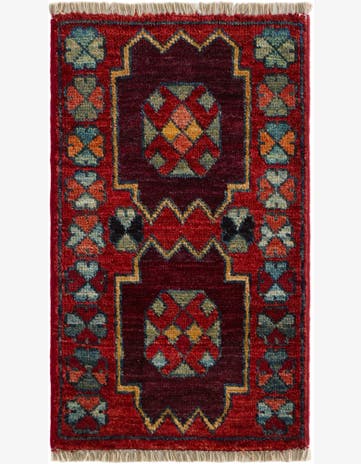 1' 3 x 2' 1 Hand Knotted Modern Ziegler Rug