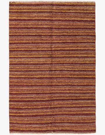 4' x 6' 1 Hand Knotted Modern Ziegler Rug