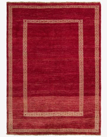 4' 7 x 6' 5 Hand Knotted Modern Ziegler Rug