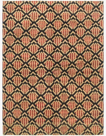 5' 10 x 7' 10 Hand Knotted Modern Ziegler Rug