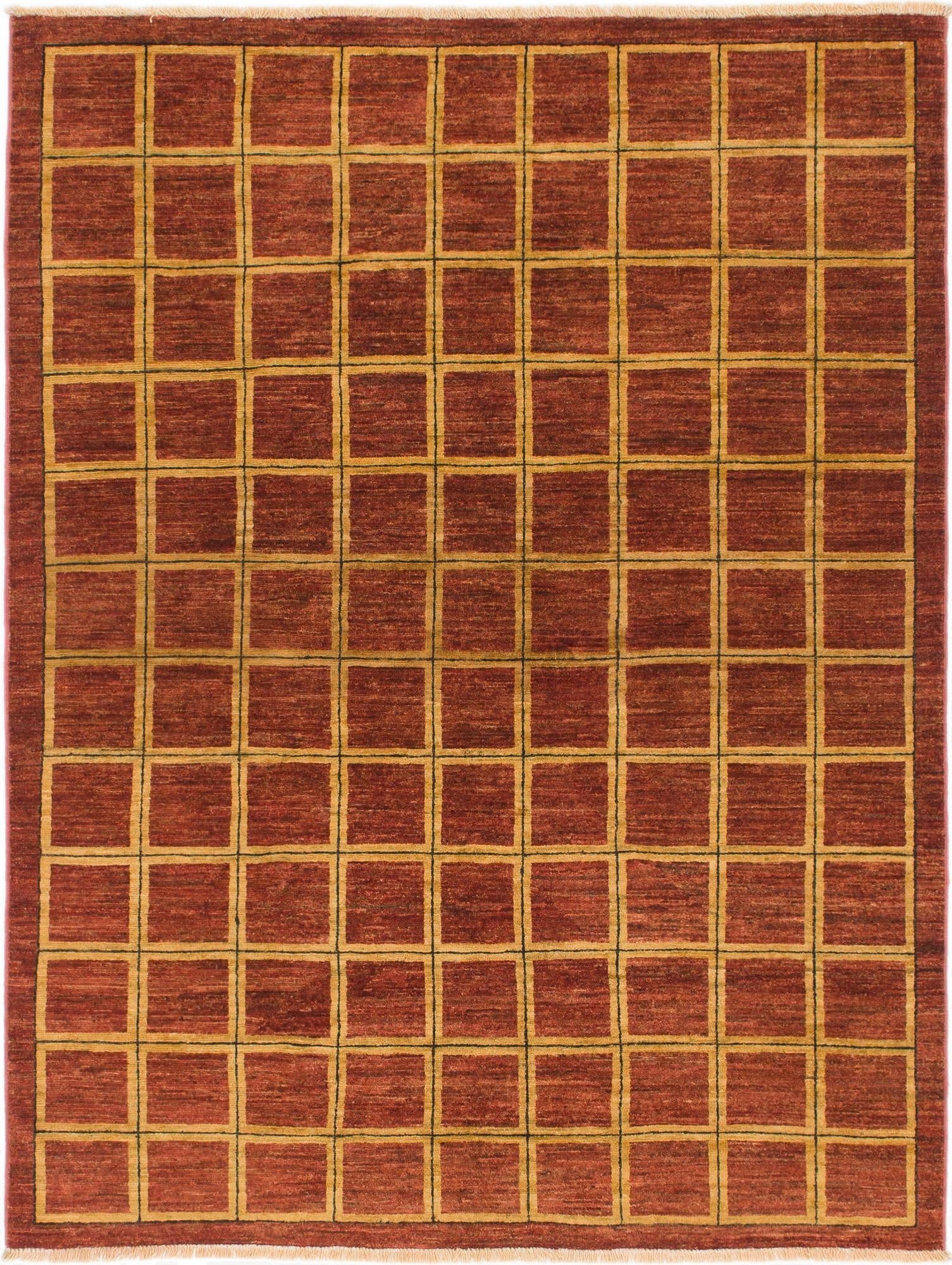 4' 10 x 6' 5  Hand Knotted Modern Ziegler Rug