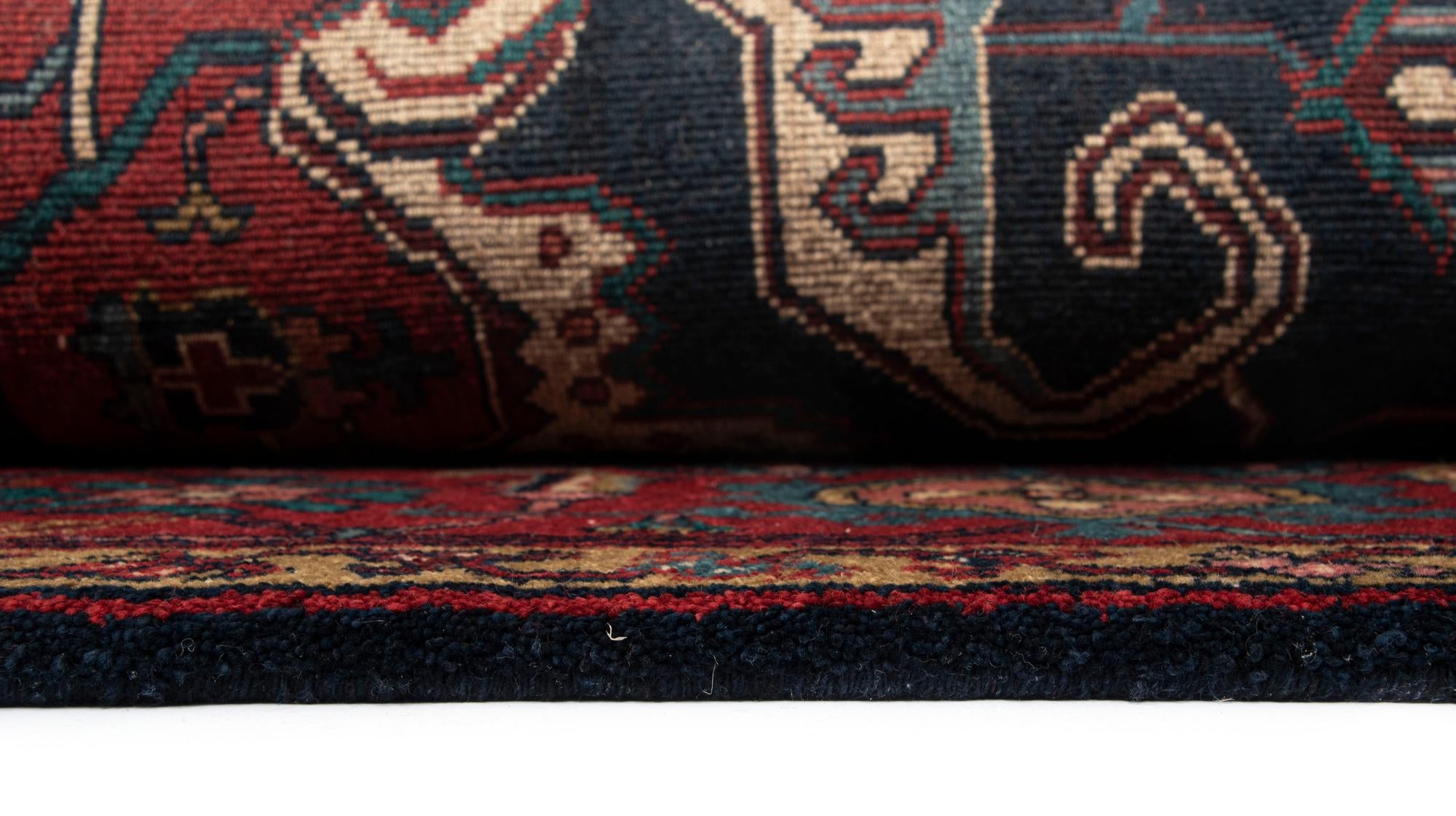 7' 11 x 10' Moghul Heriz Wool Rug