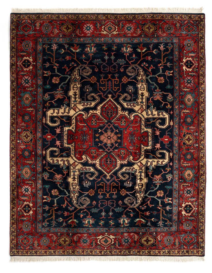 Detail image of 7' 11 x 10' Moghul Heriz Wool Rug