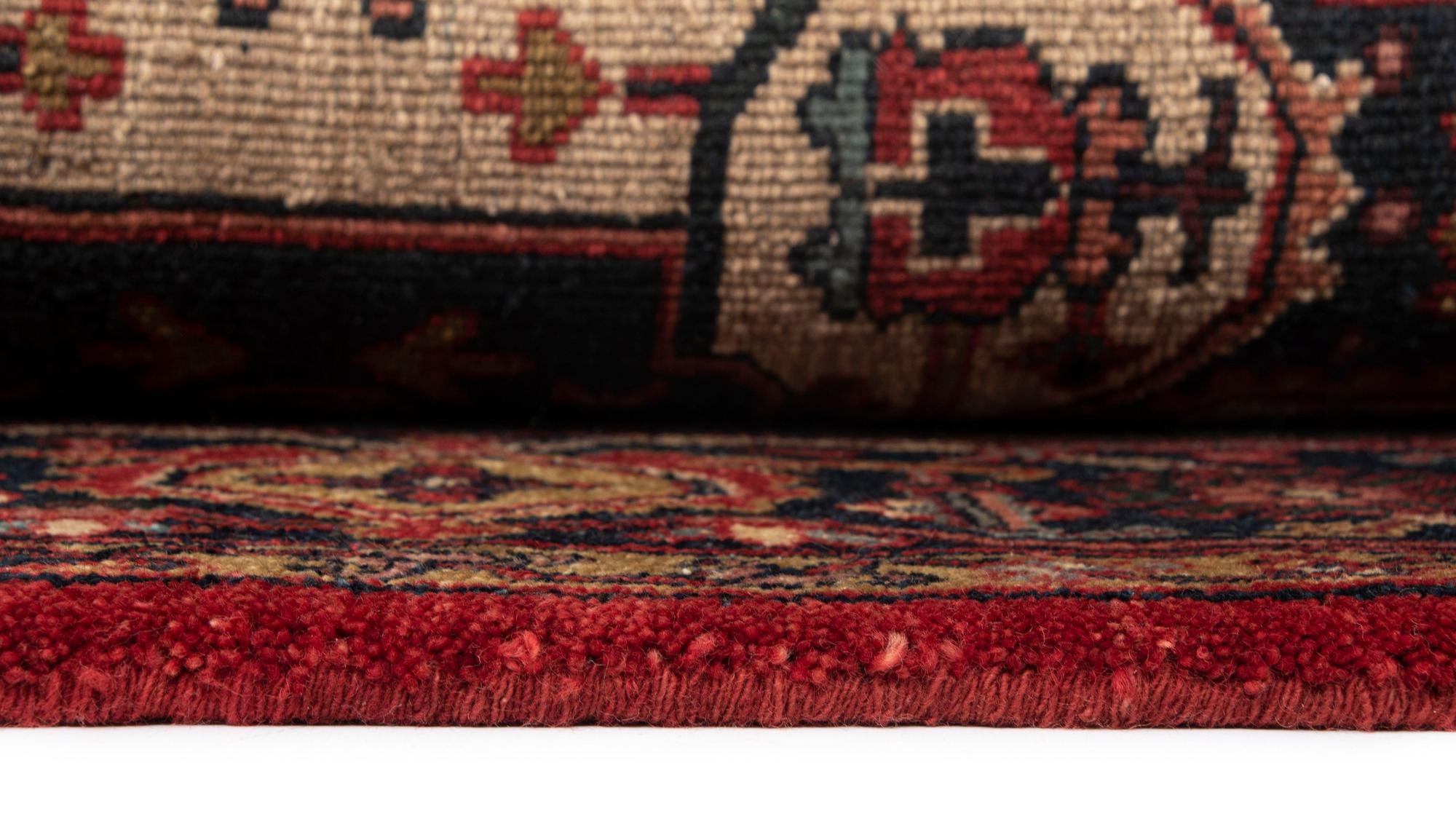 8' 1 x 9' 8 Moghul Heriz Wool Rug