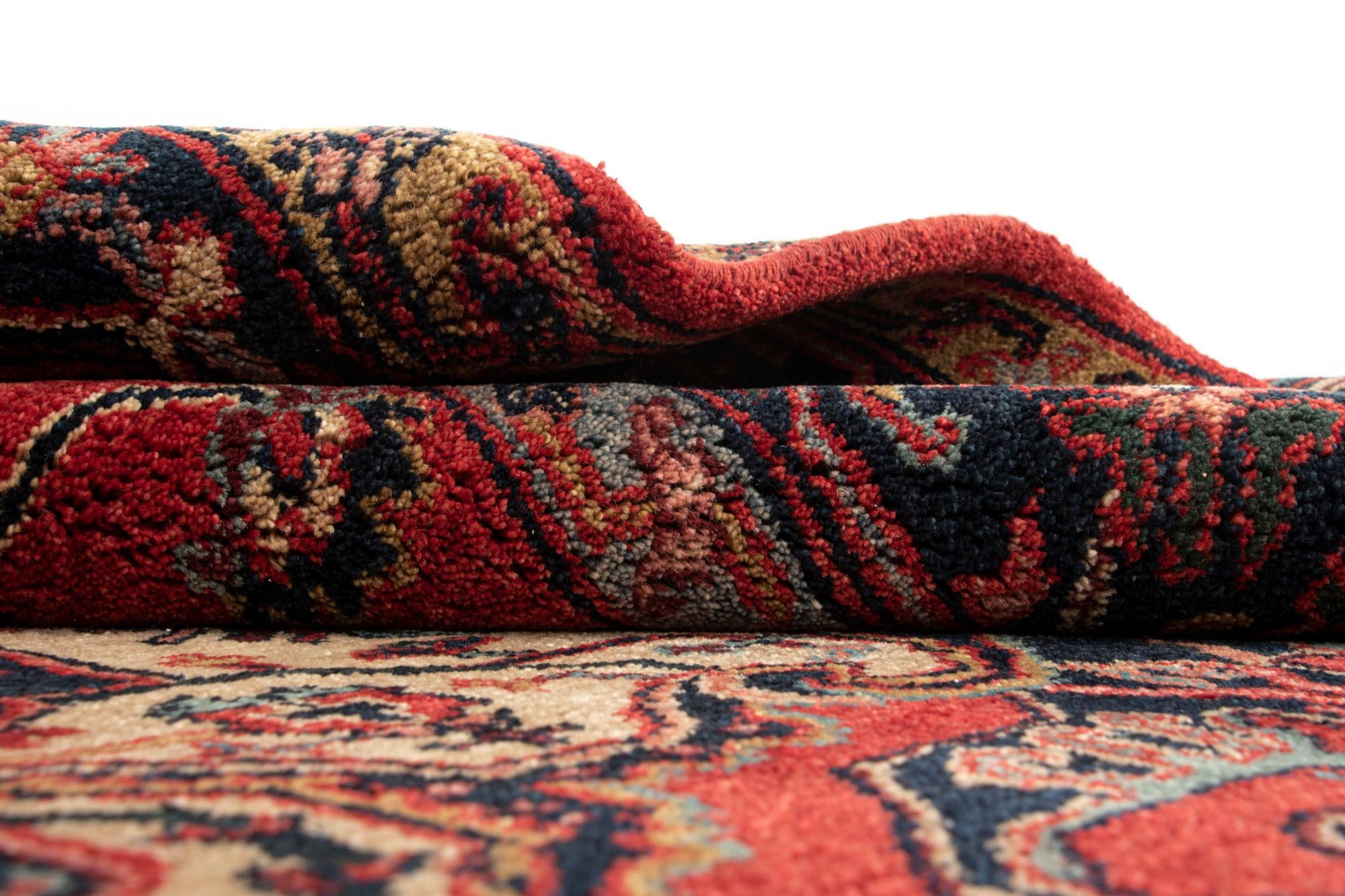 8' 1 x 9' 8 Moghul Heriz Wool Rug