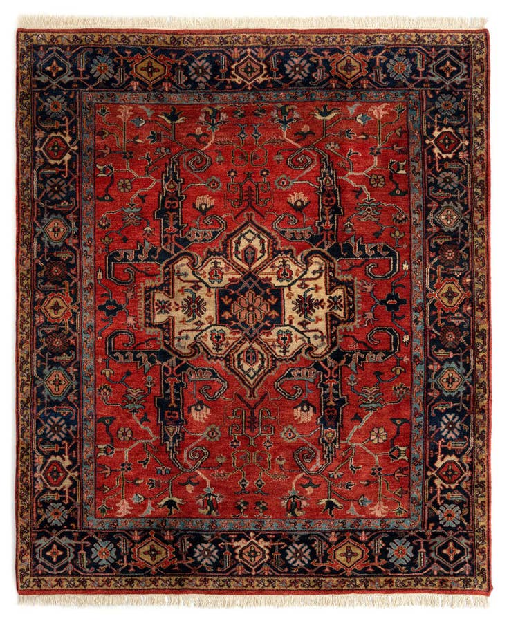 Detail image of 8' 1 x 9' 8 Moghul Heriz Wool Rug