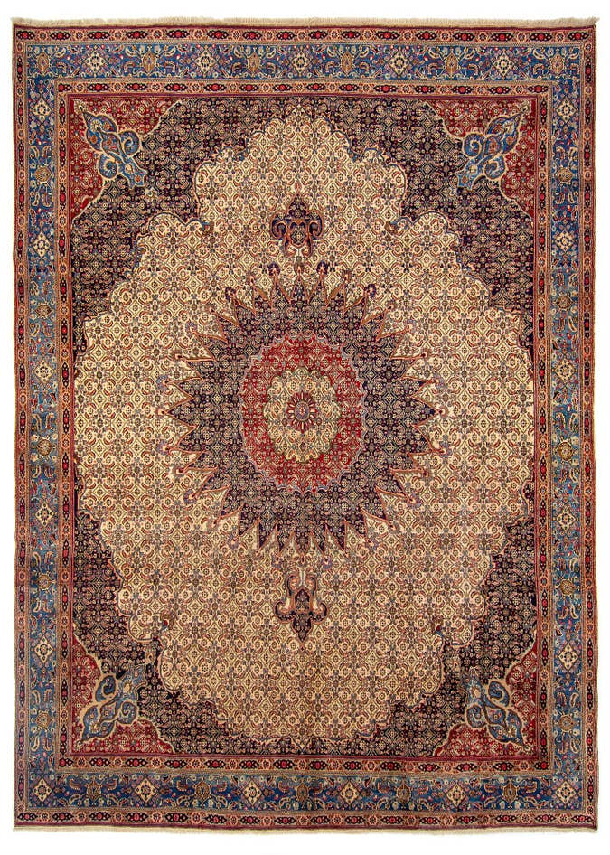 Detail image of 10' 2 x 13' 9 Hand Knotted Mood Persian Wool Rug