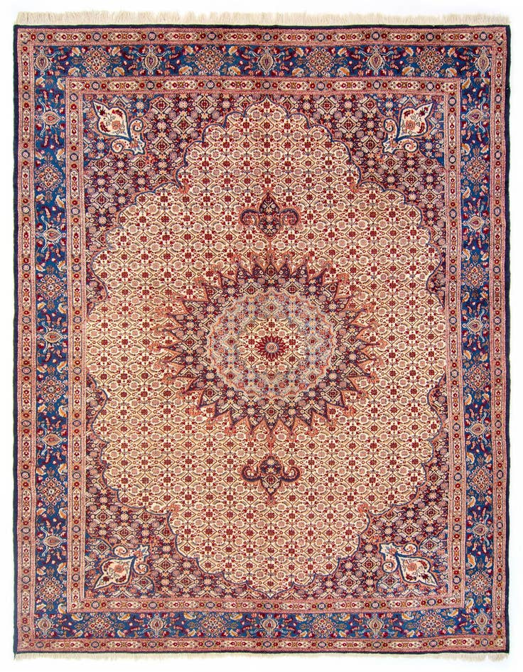 Detail image of 9' 1 x 12' 8 Hand Knotted Mood Persian Wool Rug