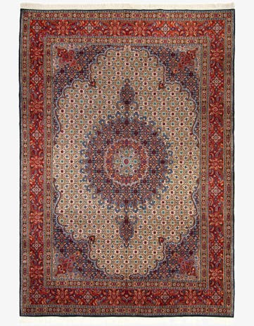8' x 11' 3 Hand Knotted Mood Persian Wool Rug