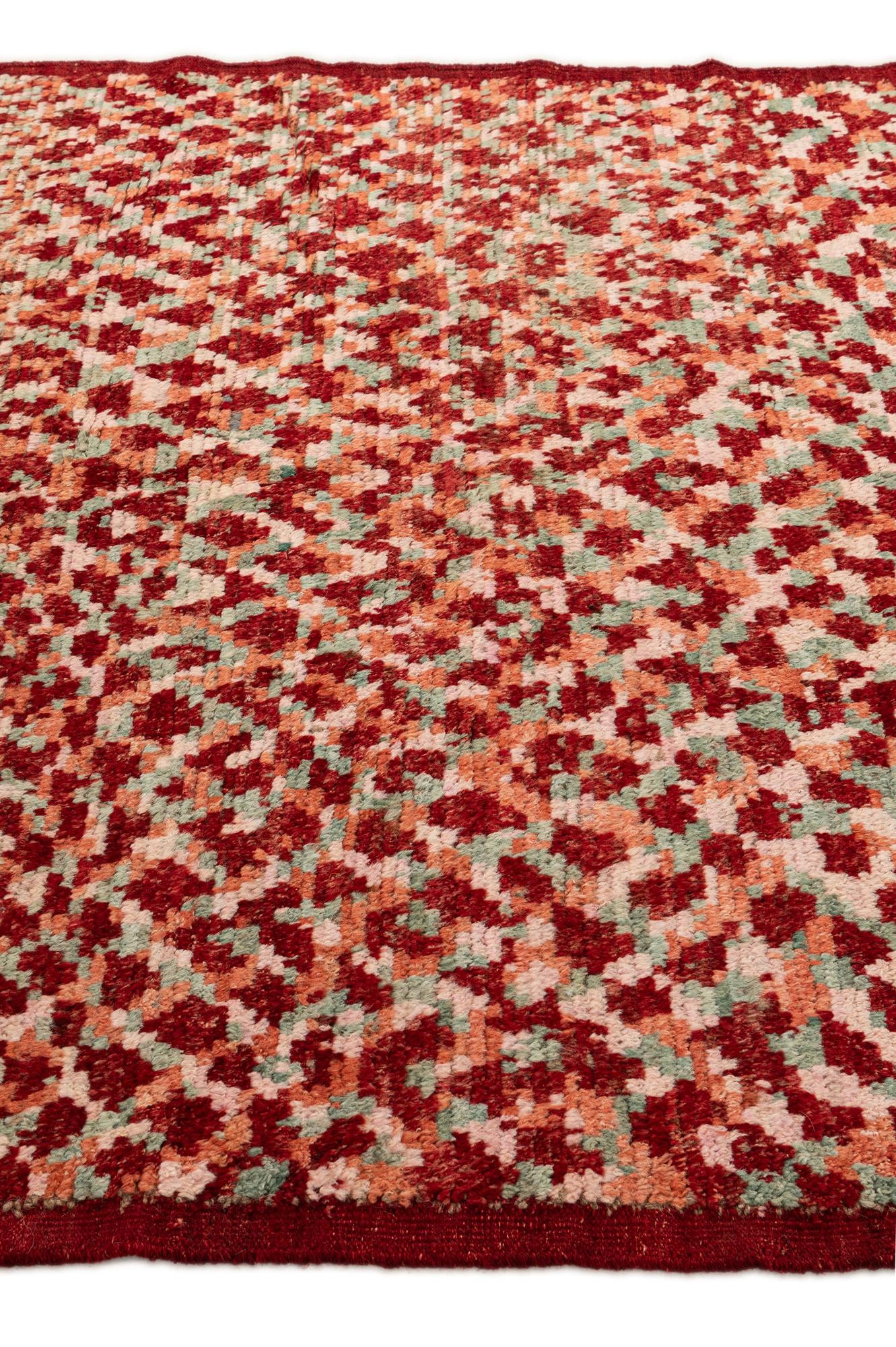 5' 11 x 7' 10 Hand Knotted Moroccan Wool Rug