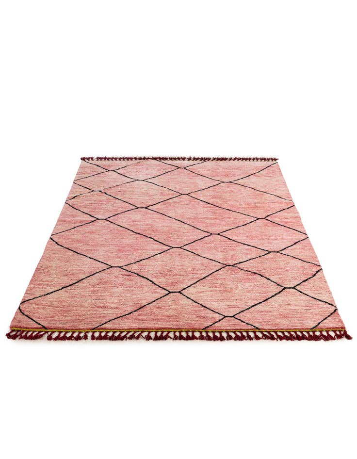 Detail image of 5' 6 x 7' 11  Hand Knotted Moroccan Wool Rug