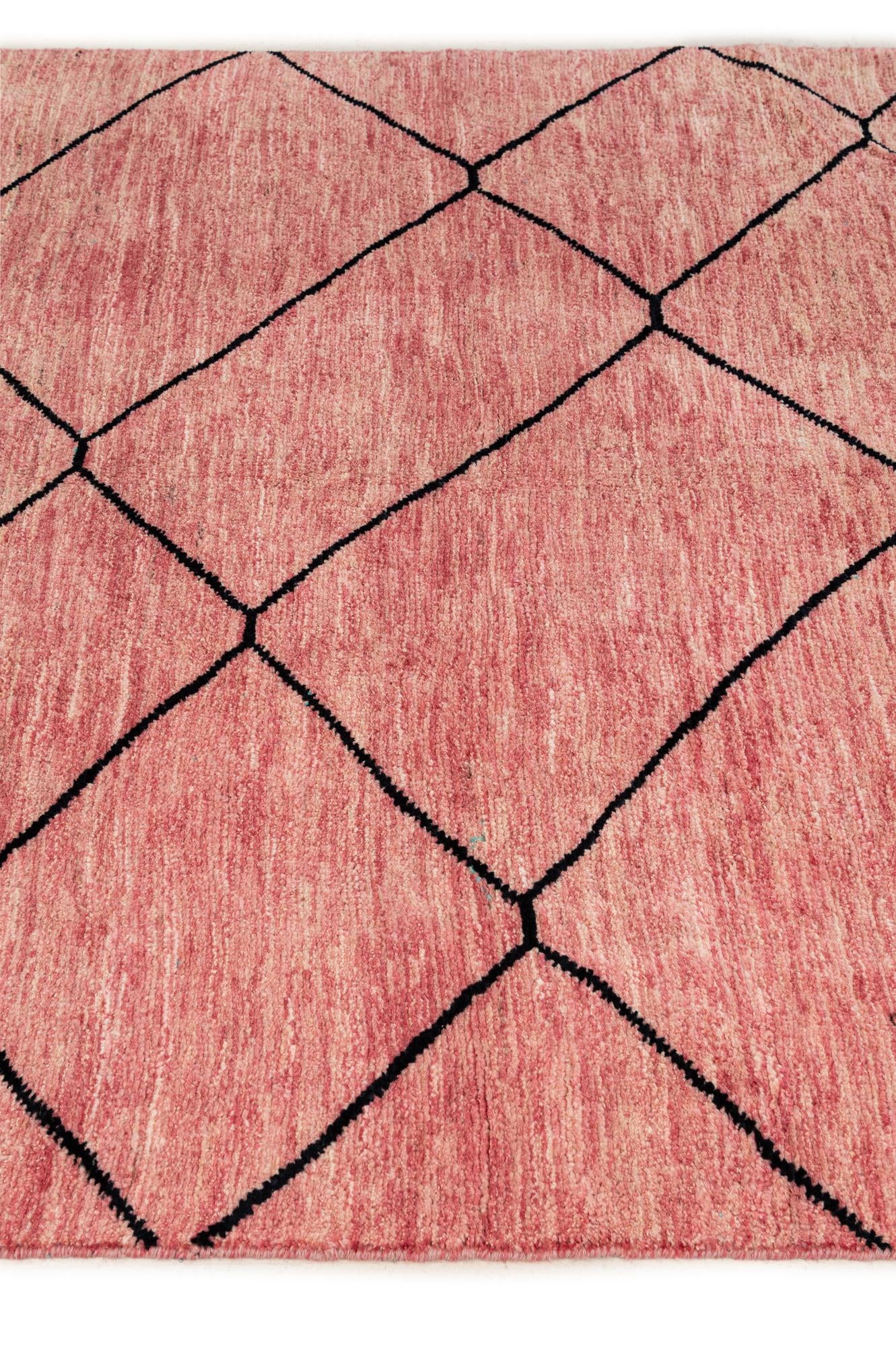 5' 6 x 7' 11 Hand Knotted Moroccan Wool Rug