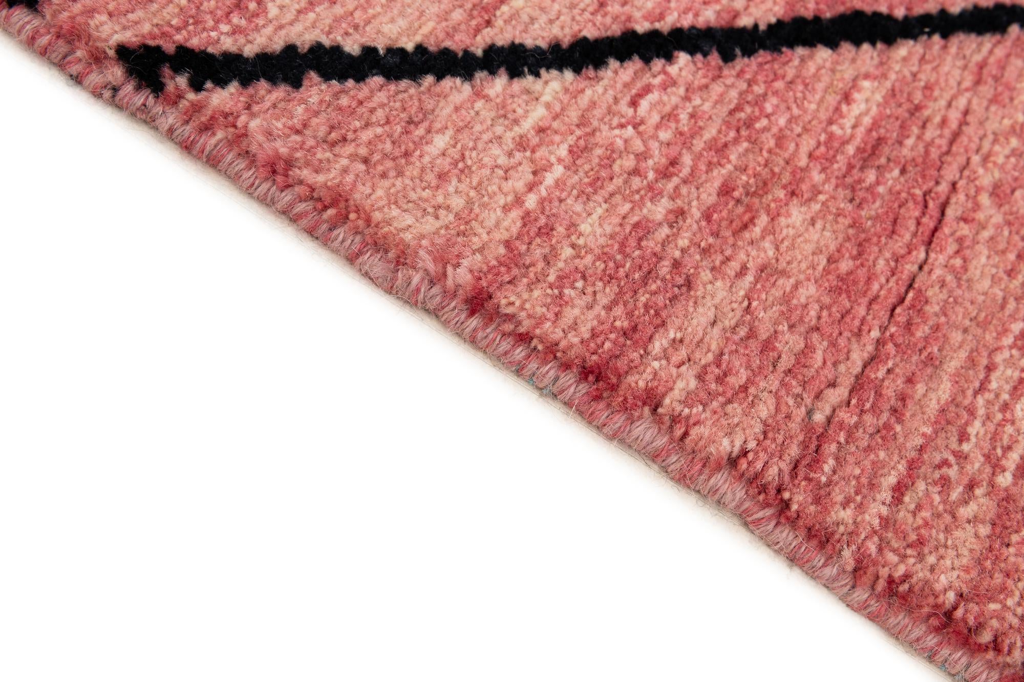 5' 6 x 7' 11 Hand Knotted Moroccan Wool Rug