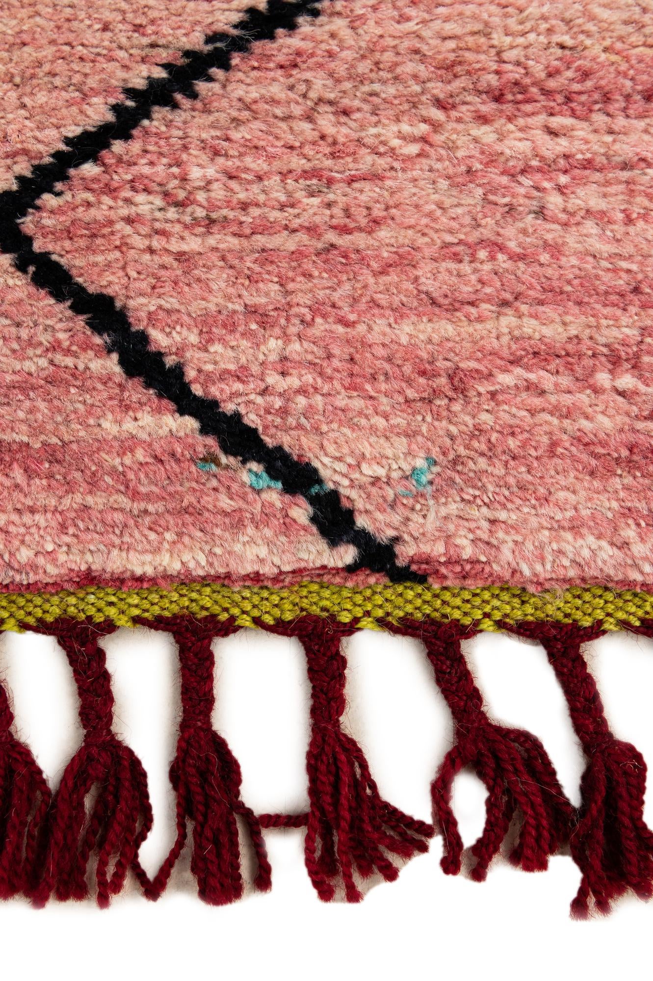 5' 6 x 7' 11 Hand Knotted Moroccan Wool Rug