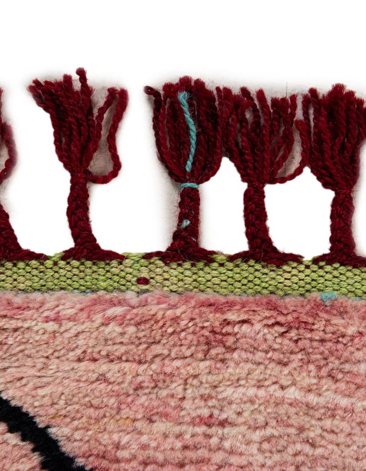 Detail image of 5' 6 x 7' 11  Hand Knotted Moroccan Wool Rug