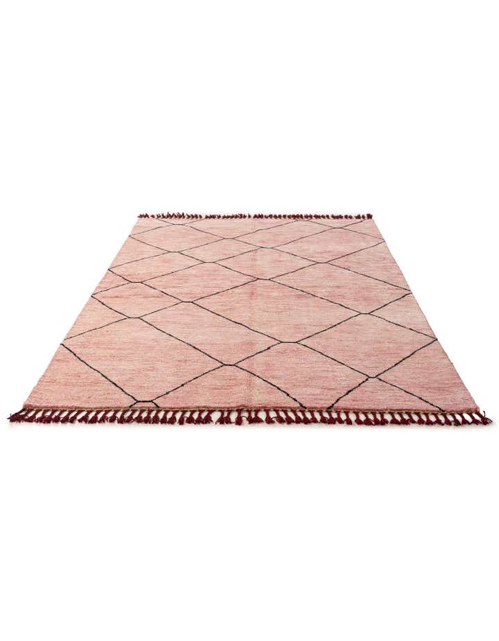 5' 7 x 8' 2 Hand Knotted Moroccan Wool Rug