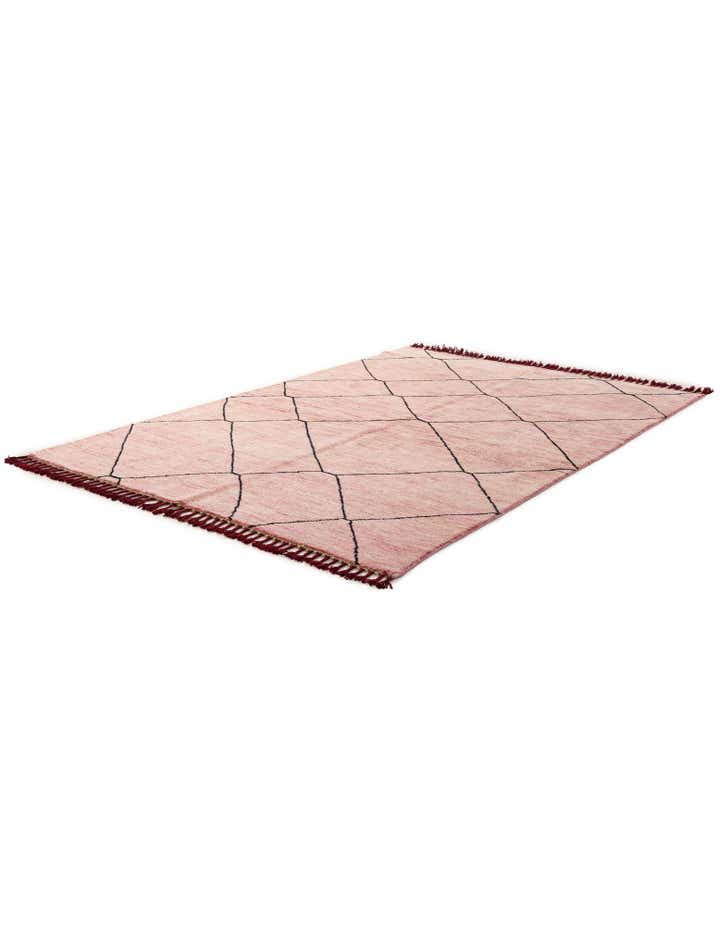 5' 7 x 8' 2 Hand Knotted Moroccan Wool Rug