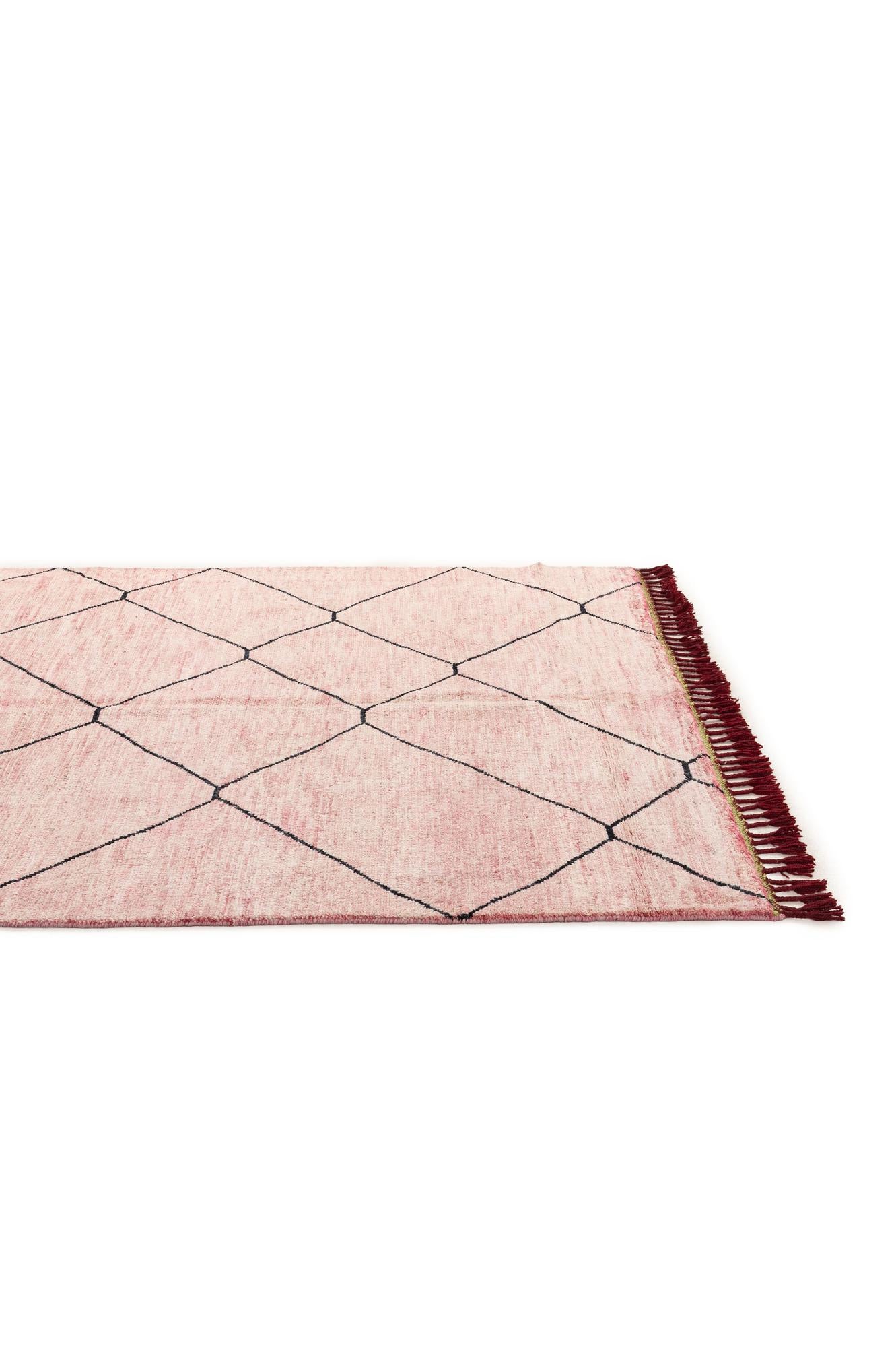 5' 7 x 8' 2 Hand Knotted Moroccan Wool Rug