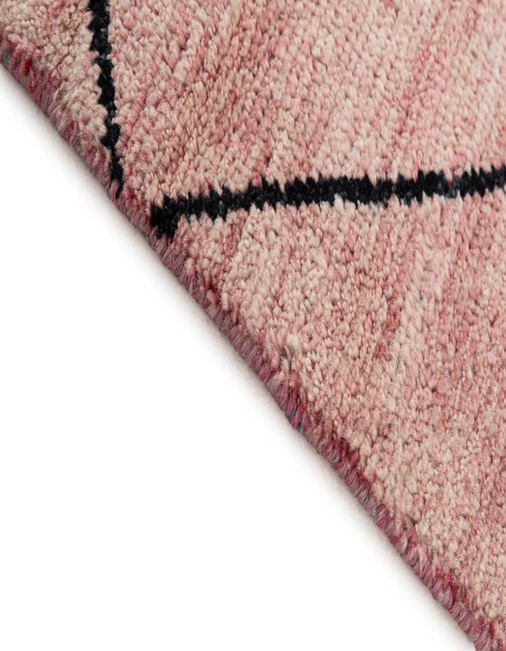 Detail image of 5' 7 x 8' 2  Hand Knotted Moroccan Wool Rug