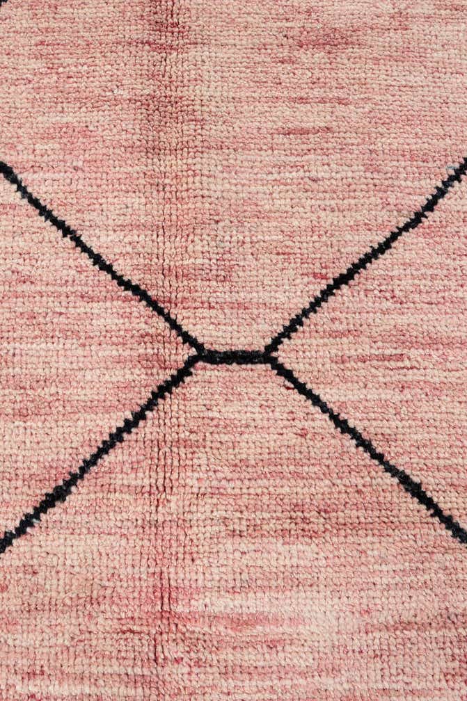 5' 7 x 8' 2 Hand Knotted Moroccan Wool Rug