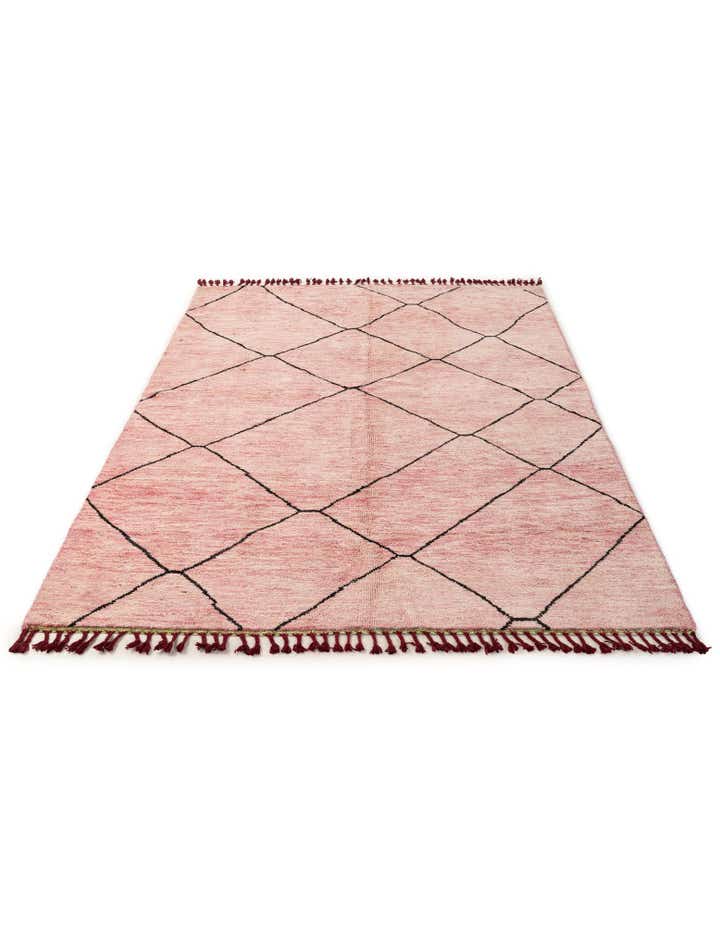 5' 7 x 8' 4 Hand Knotted Moroccan Wool Rug