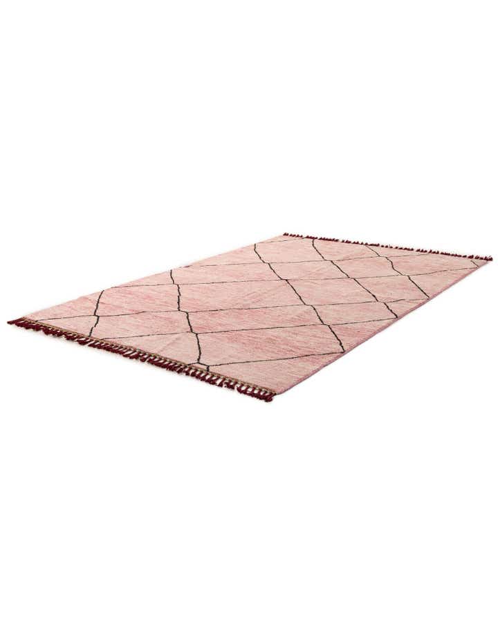 5' 7 x 8' 4 Hand Knotted Moroccan Wool Rug
