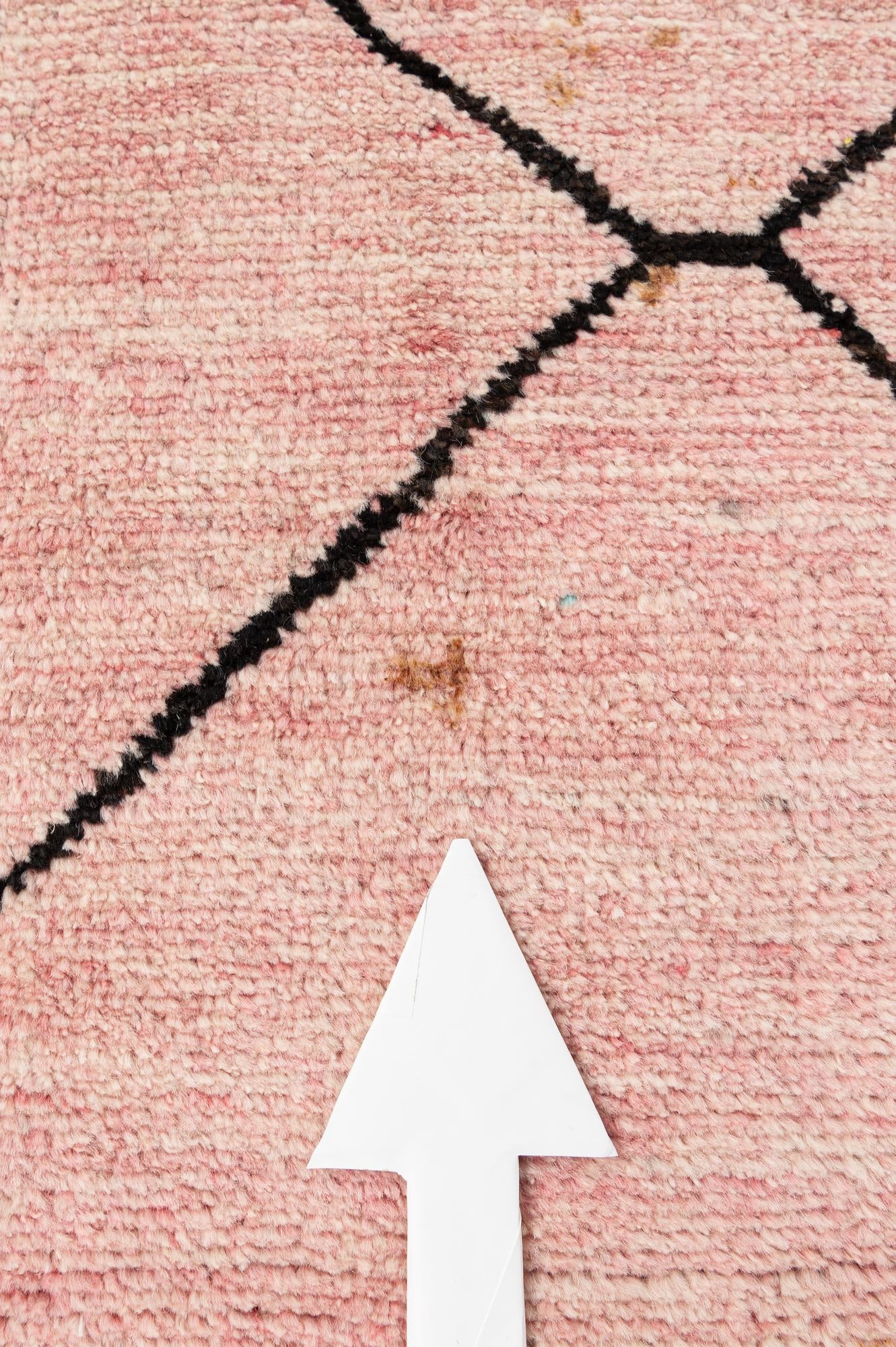 5' 7 x 8' 4 Hand Knotted Moroccan Wool Rug