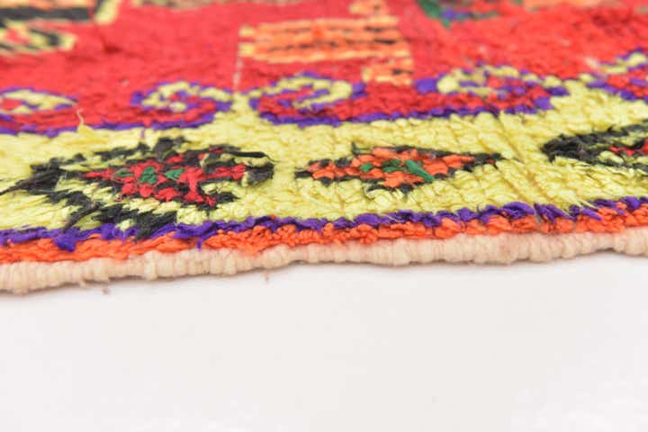 4' x 7' Hand Knotted Moroccan Wool Rug