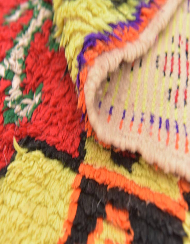 Detail image of 4' x 7' Hand Knotted Moroccan Wool Rug