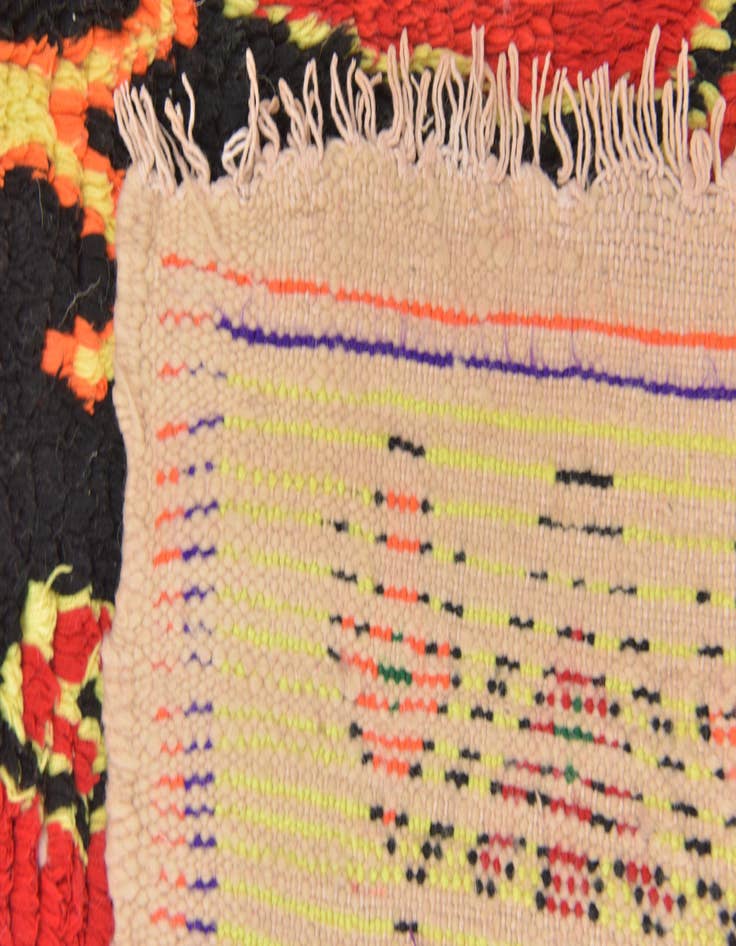 Detail image of 4' x 7' Hand Knotted Moroccan Wool Rug