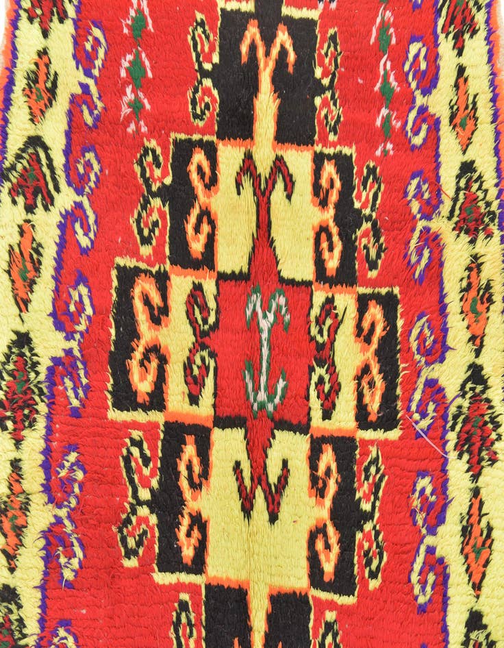 Detail image of 4' x 7' Hand Knotted Moroccan Wool Rug