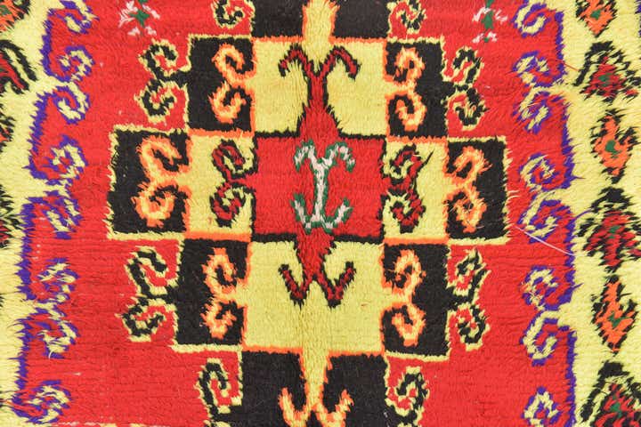 4' x 7' Hand Knotted Moroccan Wool Rug