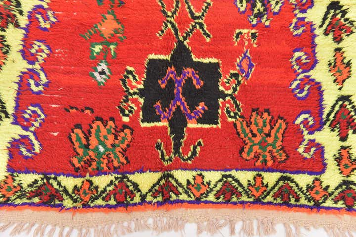 4' x 7' Hand Knotted Moroccan Wool Rug