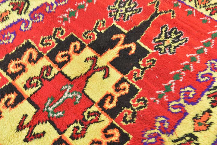 4' x 7' Hand Knotted Moroccan Wool Rug