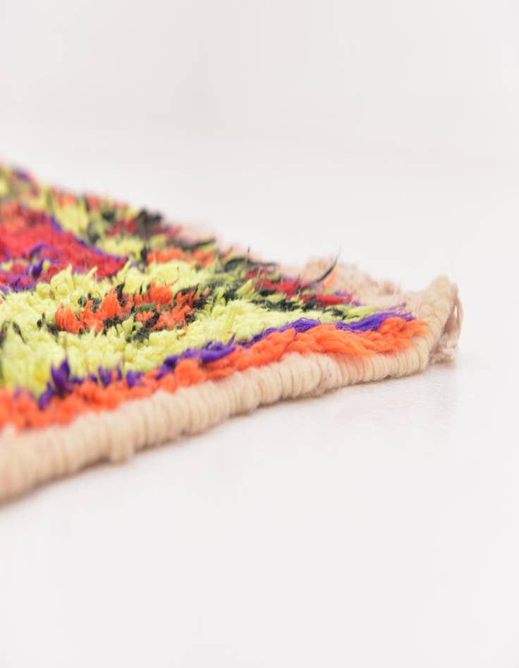 Detail image of 4' x 7' Hand Knotted Moroccan Wool Rug