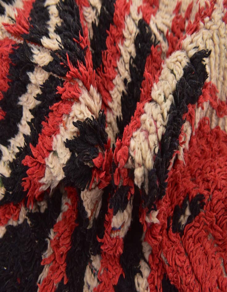 Detail image of 5' 2 x 9' 3  Hand Knotted Moroccan Wool Rug