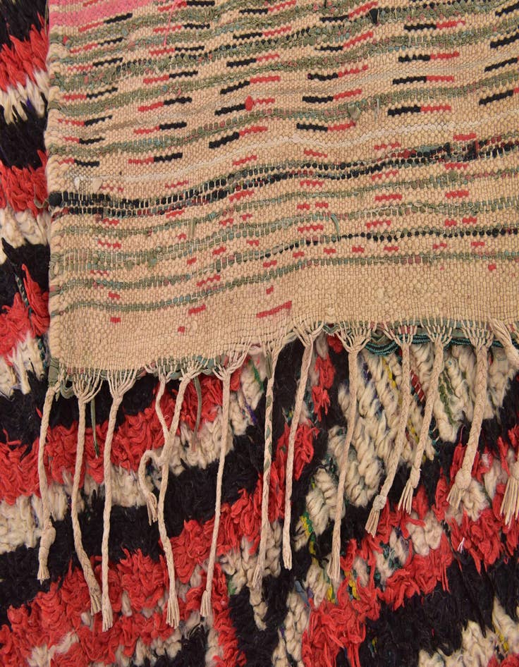 Detail image of 5' 2 x 9' 3  Hand Knotted Moroccan Wool Rug