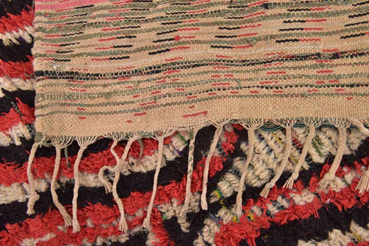 5' 2 x 9' 3 Hand Knotted Moroccan Wool Rug