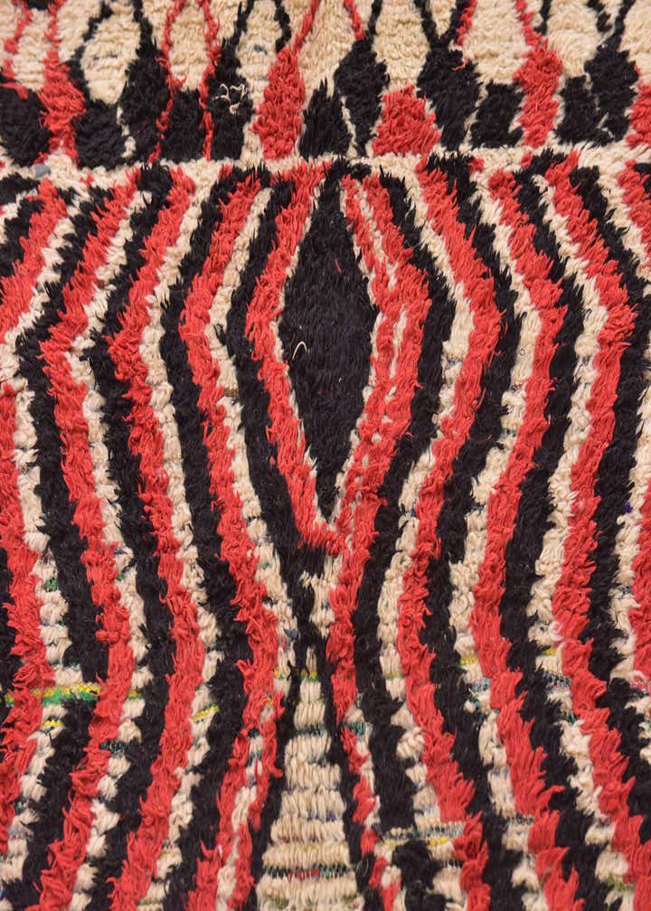 5' 2 x 9' 3 Hand Knotted Moroccan Wool Rug