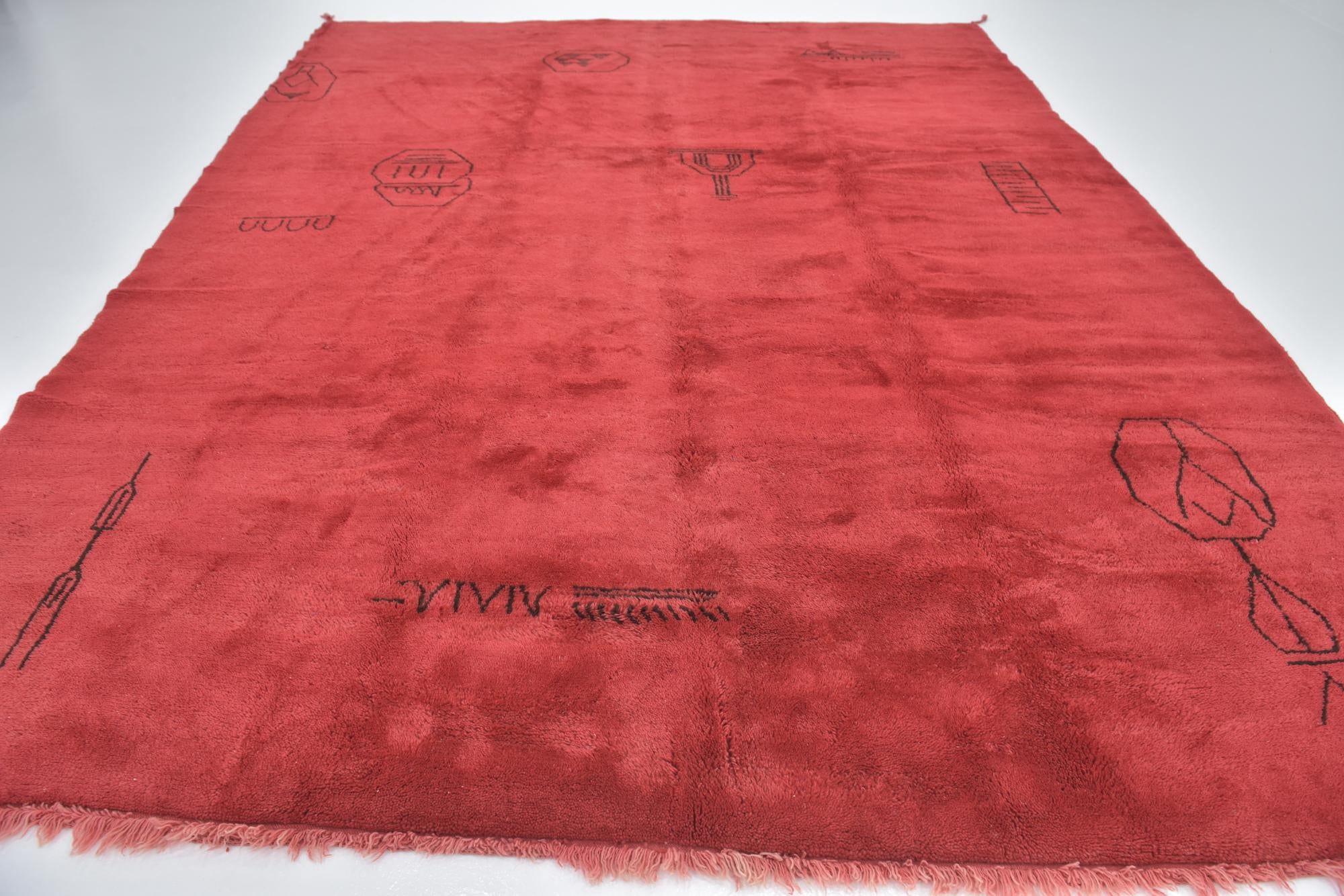 10' 2 x 13' Hand Knotted Moroccan Wool Rug