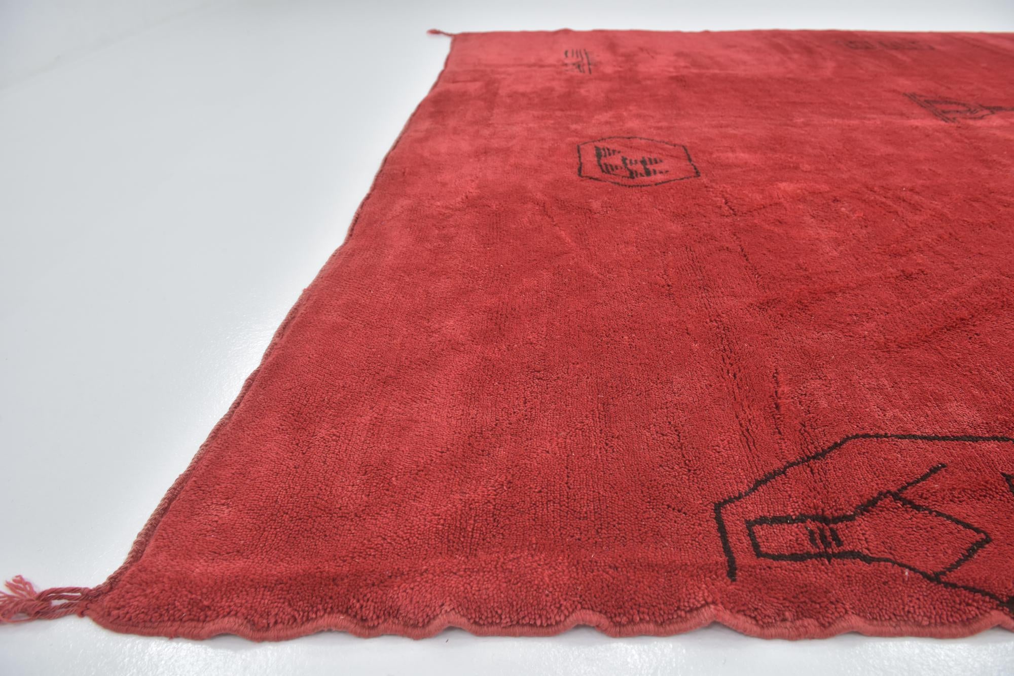 10' 2 x 13' Hand Knotted Moroccan Wool Rug