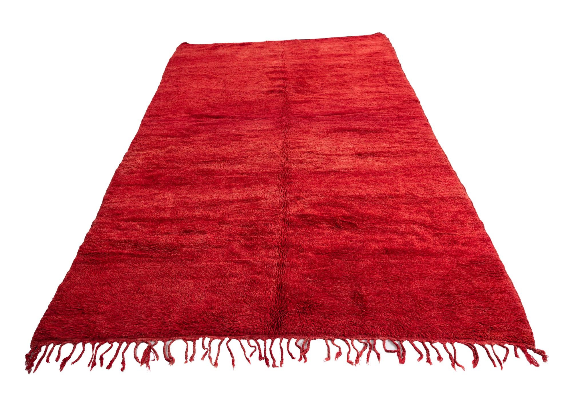 7' x 10' 4 Hand Knotted Moroccan Wool Rug
