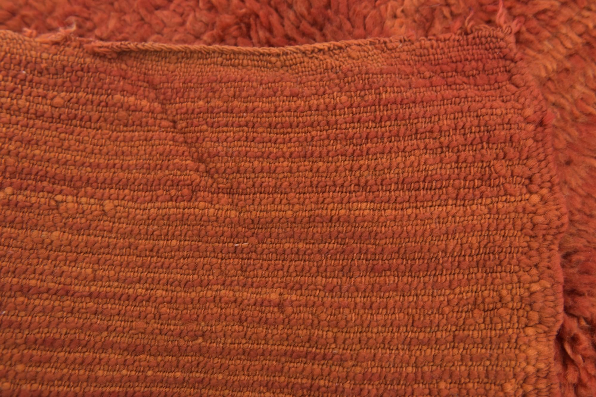 4' 3 x 6' 2 Hand Knotted Moroccan Wool Rug