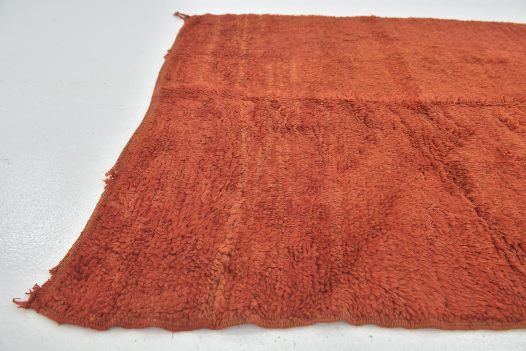 4' 3 x 6' 2 Hand Knotted Moroccan Wool Rug