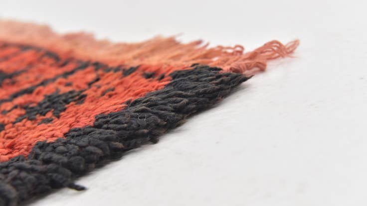 Detail image of 4' x 6' 8 Hand Knotted Moroccan Wool Rug