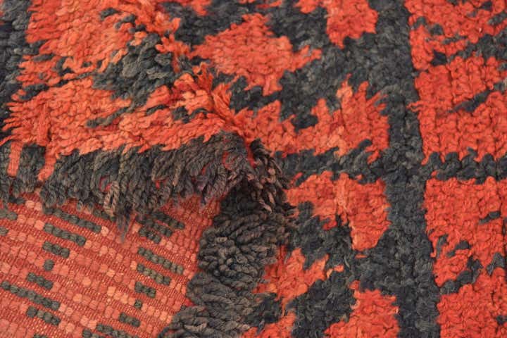 4' x 6' 8 Hand Knotted Moroccan Wool Rug