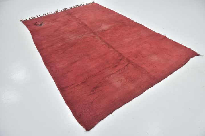 6' 7 x 9' 5 Hand Knotted Moroccan Wool Rug
